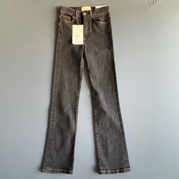 NEW with tags - Jeanerica Eiffel High Rise Straight Jeans | Size 26 | Black - Picture 2 of 9